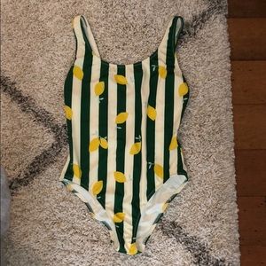 Solid & Striped Anne-Marie Lemon One-Piece